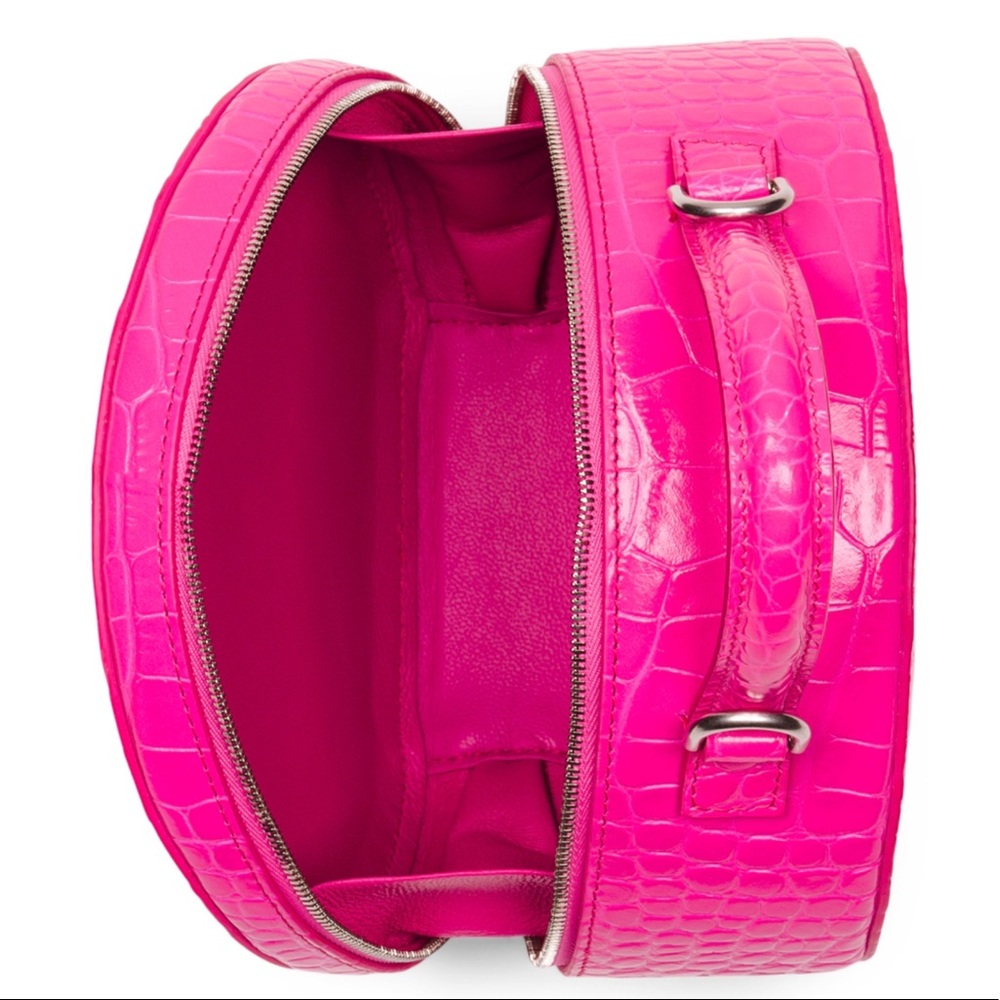 Balenciaga Vanity Round Croc Embossed Bag NWT - Picture 2 of 13